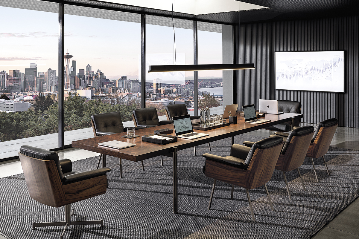 <p>Meeting tables, desks and seats have been created in response to the evolution of today’s working environments, offering a new range to cater for multifunctional meeting areas and hybrid solutions, also designed to complement elegant study environments in residential settings.</p>
