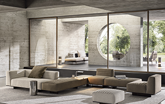 Sillón individual moderno Concept House Minotti