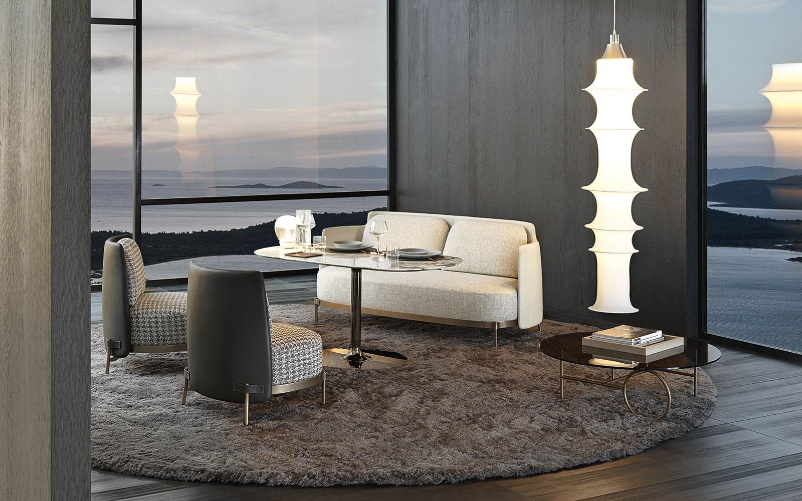 Minotti sales tape sofa