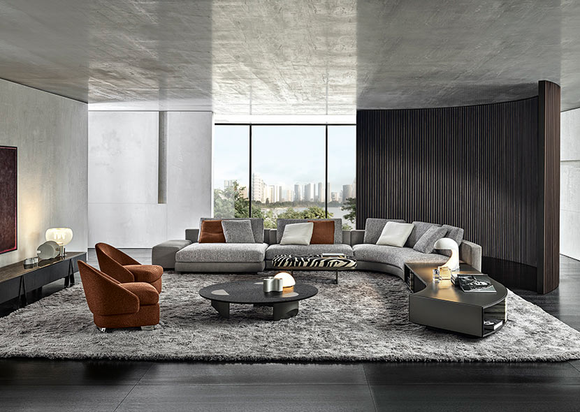 Sillón individual moderno Concept House Minotti