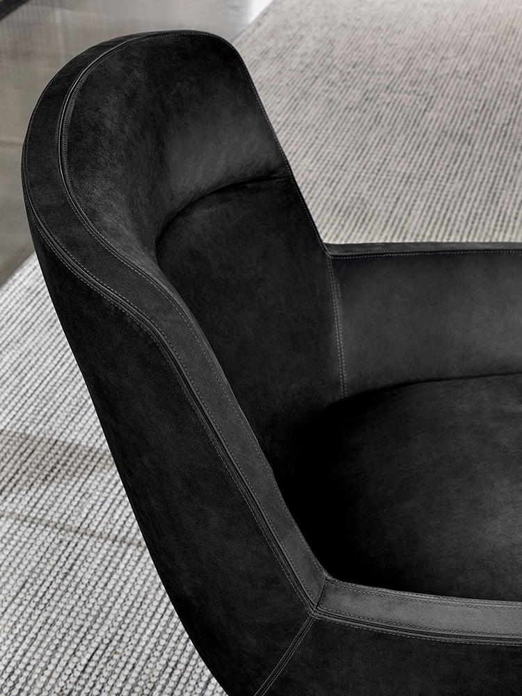 Lounge chair BELT Black