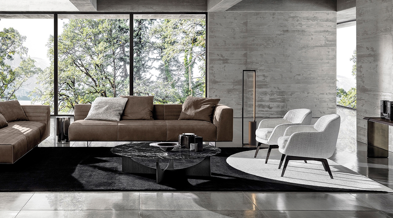 引取り限定Minotti 107万DIBBET ドルドーニ ラグ
