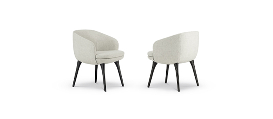 Minotti dining top chair