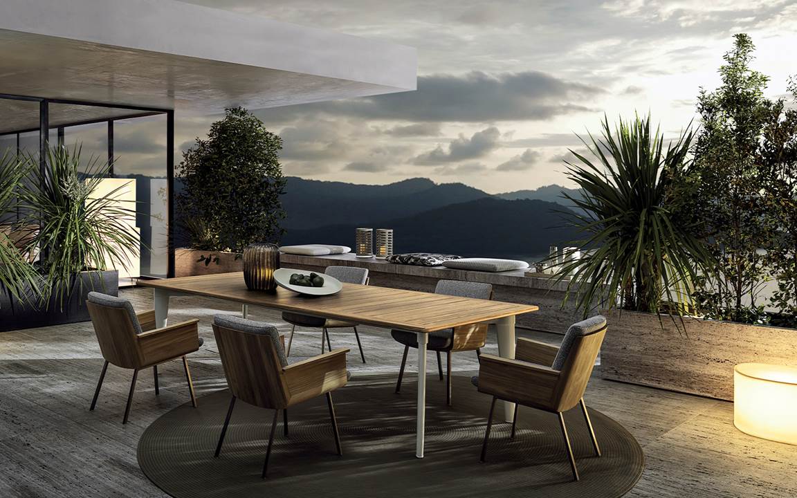 展示極美品】Minotti ミノッティ Block Outdoorテーブル BLOCK OUTDOOR