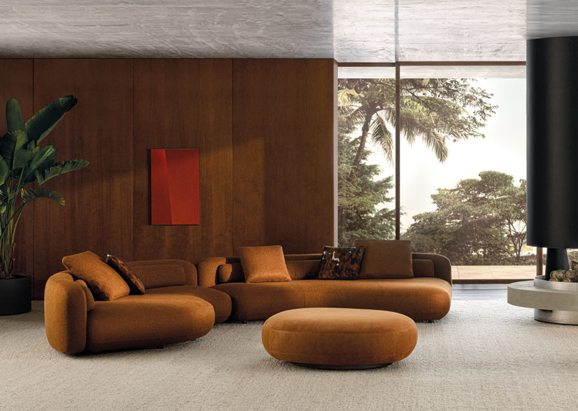 けんさん専用　高級ソファ　Minotti 2脚 VENTOTA 2人掛けソファ オットマン付き ソファー 2人掛け 二人用