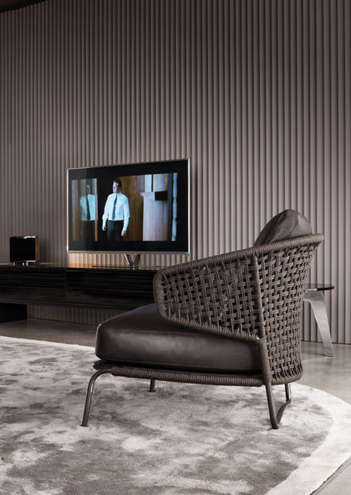 Minotti Aston グレー ファブリック ダイニングチェア 美品 ASTON “DINING” | ASTON CHAIR - チェア JA